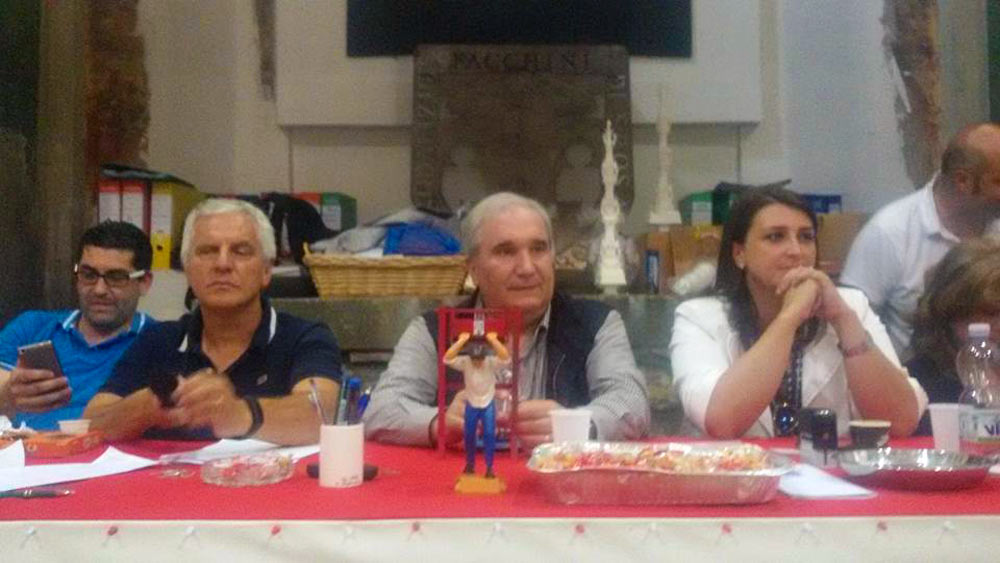 Anche Fioroni alle prove di portata dei facchini