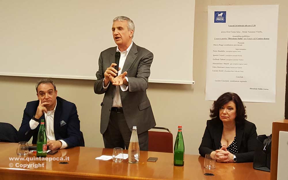 Luciano Ciocchetti presenta Direzione Italia a Viterbo: “Un grande soggetto confederale, non il solito piccolo partito inutile”