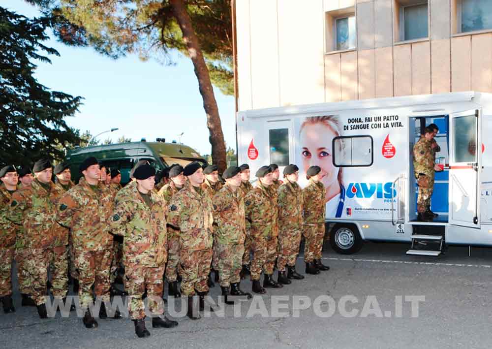 Donazione di sangue alla caserma “Soccorso Saloni”
