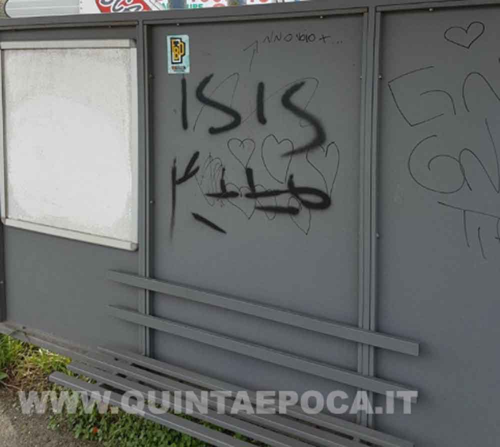 Giampieri e Matteucci (Fratelli d’Italia): “Preoccupante scritta Isis sulla pensilina della stazione. Necessario garantire sicurezza dei cittadini”