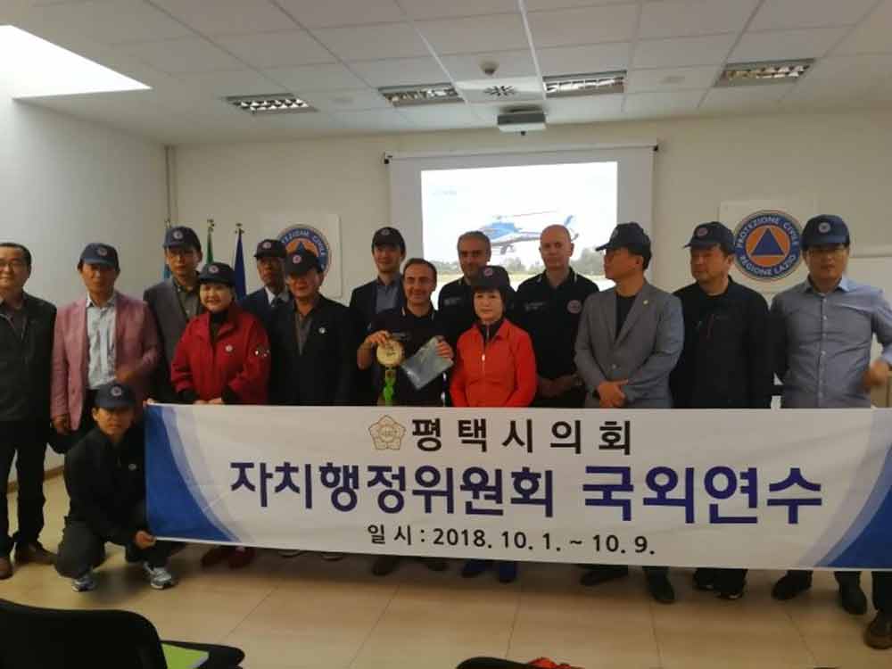 Protezione civile: delegazione Corea del Sud in visita ad agenzia regionale.