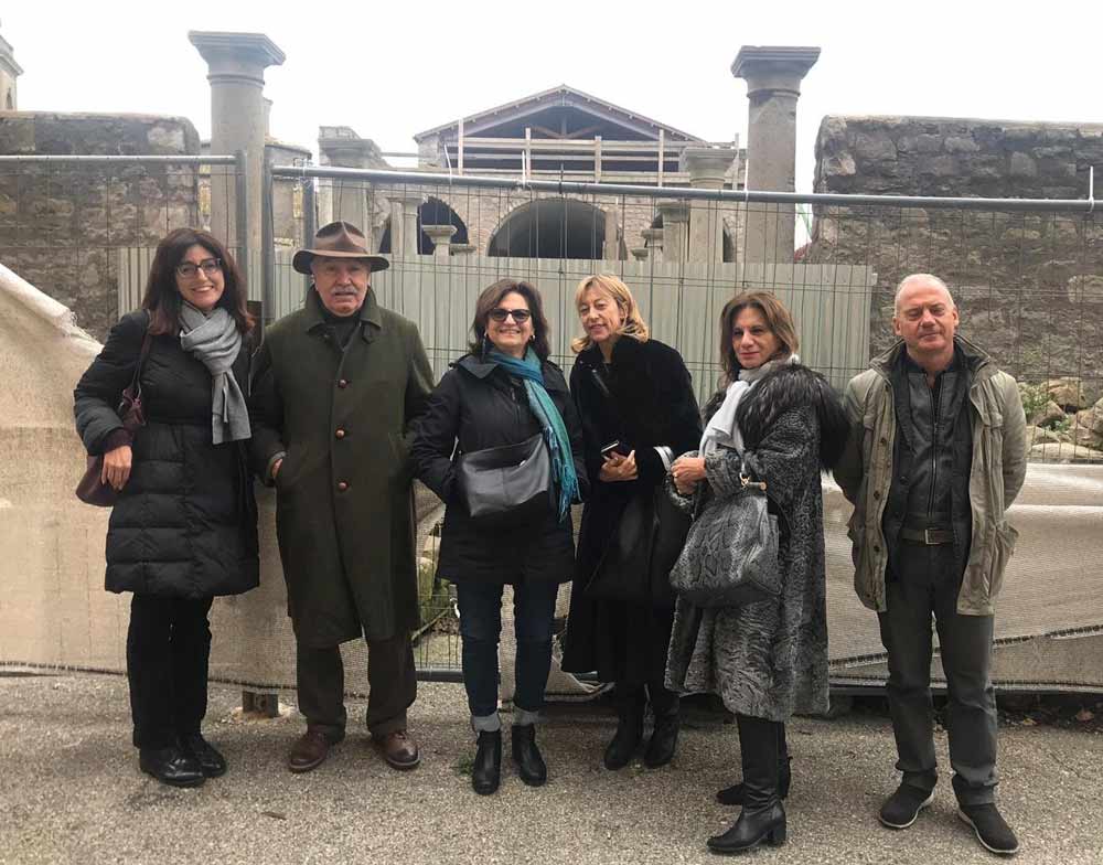 Scuderie Sallupara, Palazzo Vico e mura civiche, sopralluogo di Allegrini (FdI) con la soprintendente Eichberg.