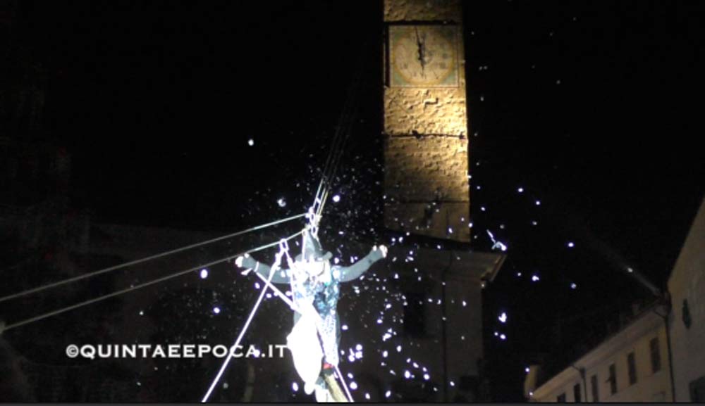 Befana 115, sopralluogo dei vigili del fuoco sulla loggia dell’Albornoz.