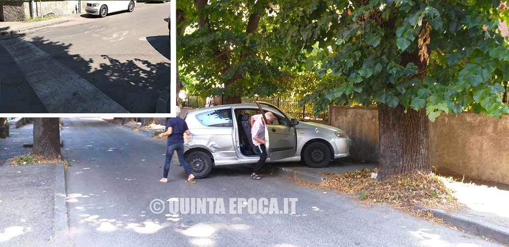 Incidenti all’ordine del giorno: lo “Stop” illeggibile da anni e segnali scarsi.