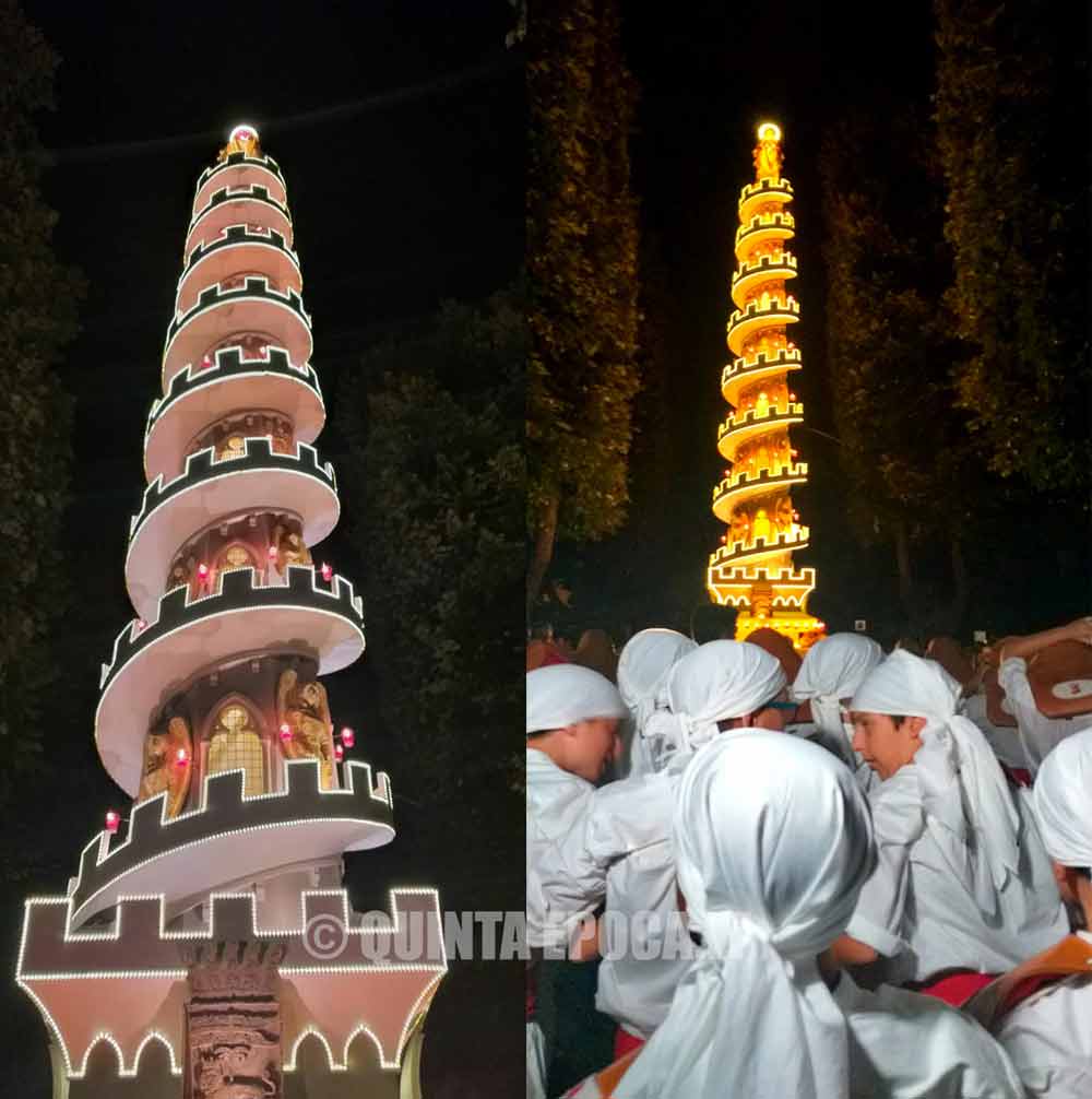 Spirale di Fede esposta a Bolsena per la Notte Bianca della Cultura e delle Tradizioni.