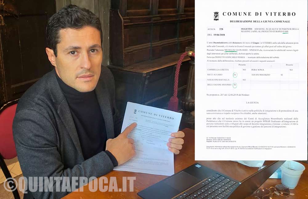 Micci (Lega): “Atto pubblicato sull’Albo Pretorio con la data sbagliata, il Fondo per i migranti è un regalo di Michelini”.