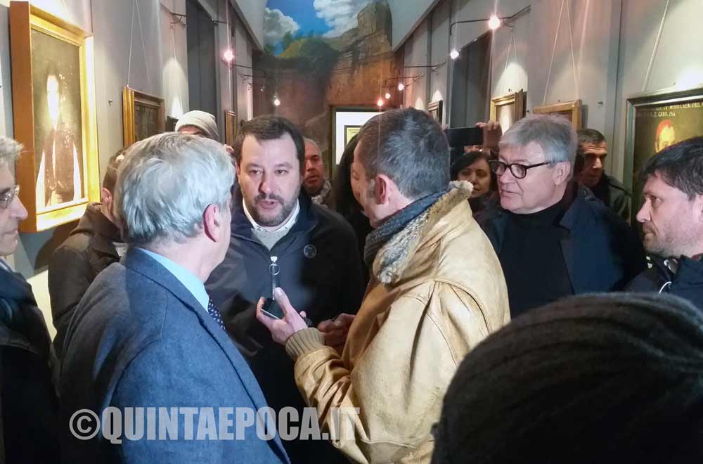 Matteo Salvini: turista a Viterbo.