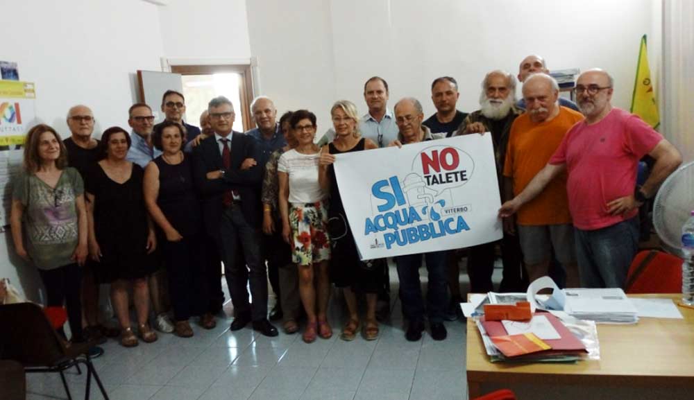 “Non ce la Beviamo”: comitato in piazza il 25 gennaio per l’acqua pubblica.