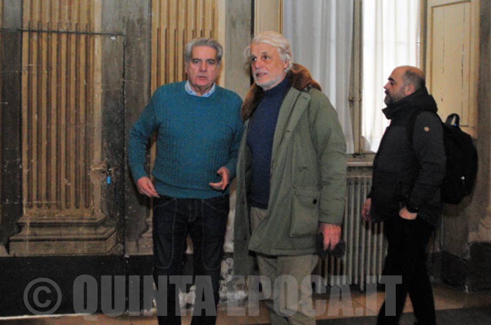 Michele Placido a Viterbo per un film sul Caravaggio.