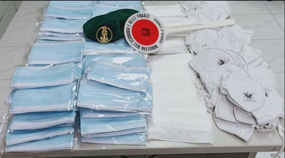 GdF: sequestrate quasi 4 mila mascherine in negozi cinesi.