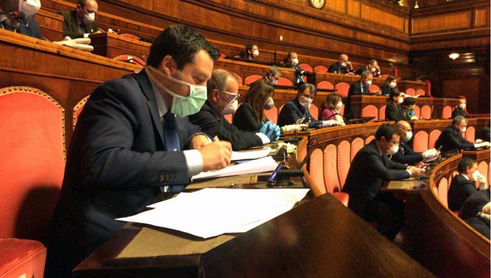 Salvini lancia Draghi e chiude al Mes: “Non ipotechiamo l’Italia per quattro spiccioli”