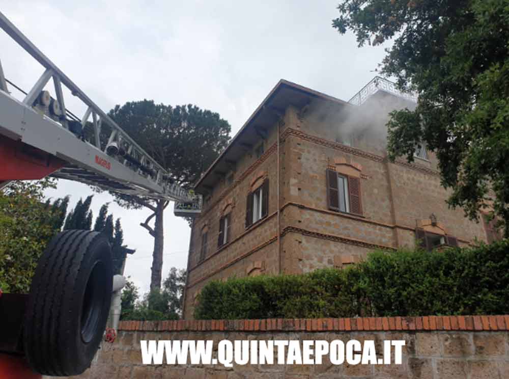 Vetralla, incendio in appartamento.