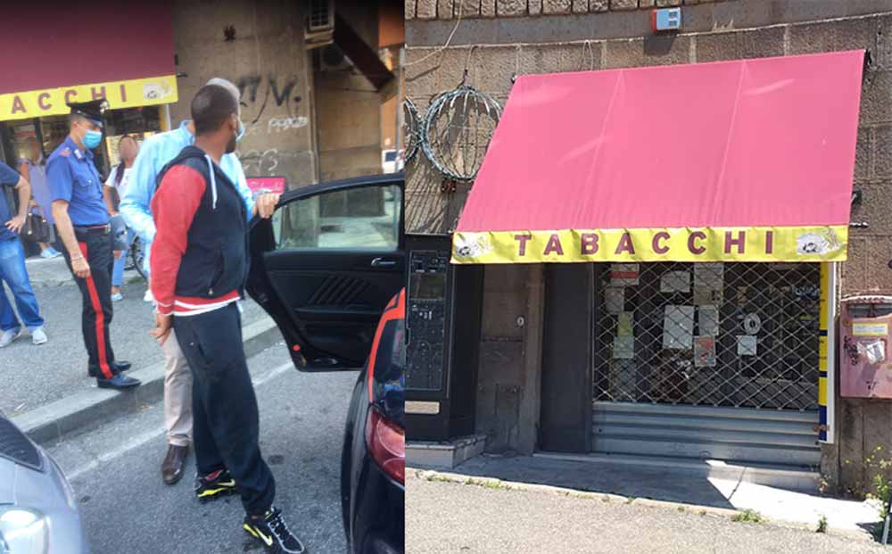 Da Acilia nella Tuscia per rapinare armato una tabaccheria: arrestato.