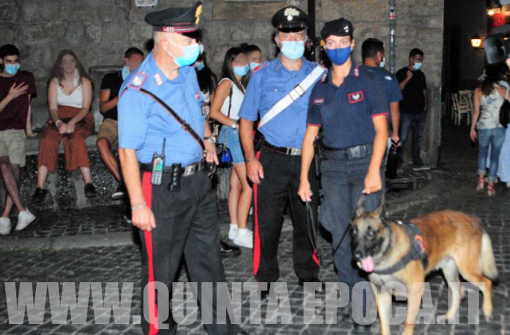 Movida in mascherina: dispiegamento interforze e 3 mila euro di multe.