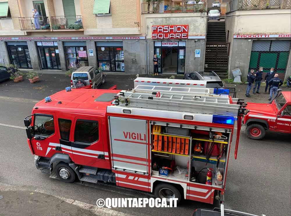 Incendio in appartamento a via Belluno.