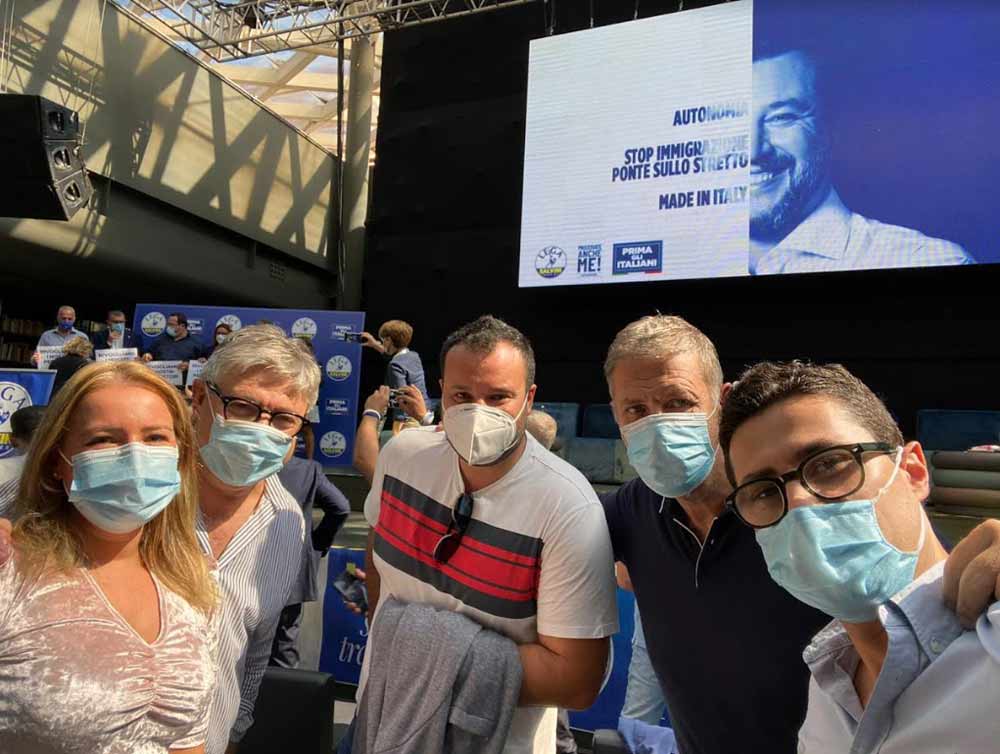 Fusco, Ubertini e Andrea Micci a Catania per sostenere Matteo Salvini.