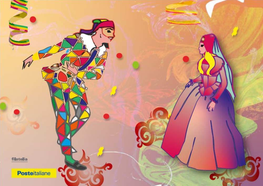 Poste Italiane: arriva la cartolina filatelica dedicata al Carnevale 2021.