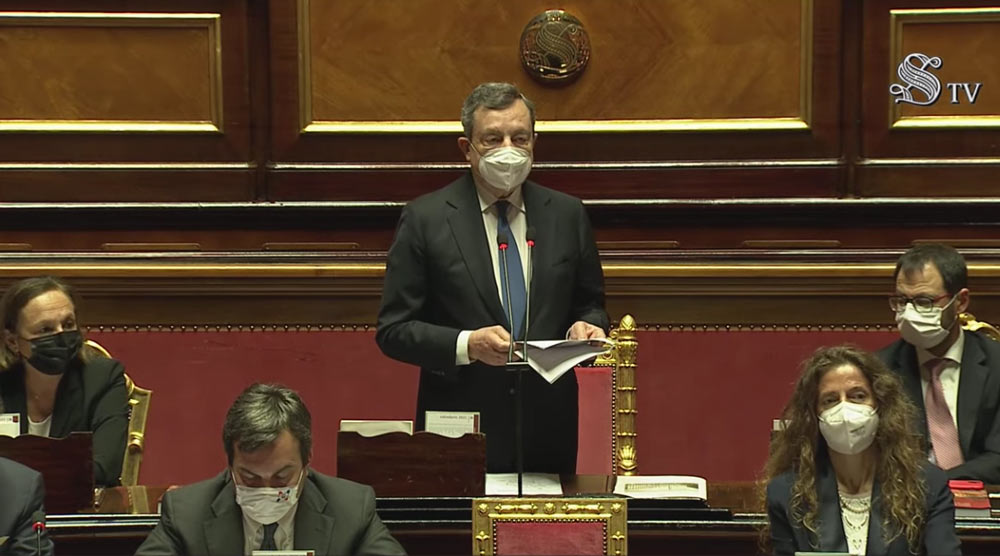 Draghi: «Italia riporta immigrazione in agenda europea. Fermare partenze illegali».