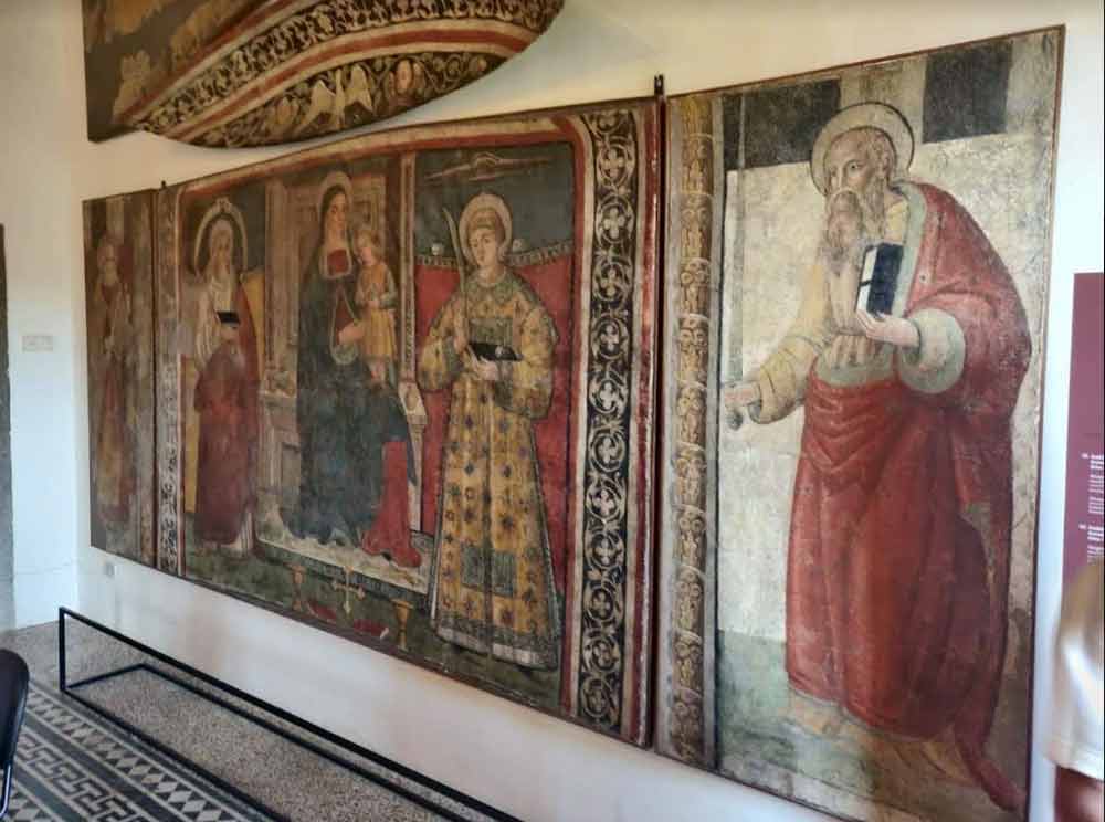 18 affreschi quattrocenteschi tornano a Bagnaia dopo 52 anni.