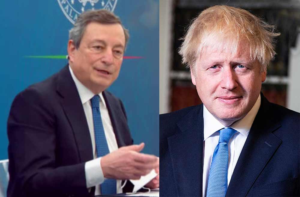 “Inghilterra meno restrizioni e virus in regressione”: Draghi non risponde.