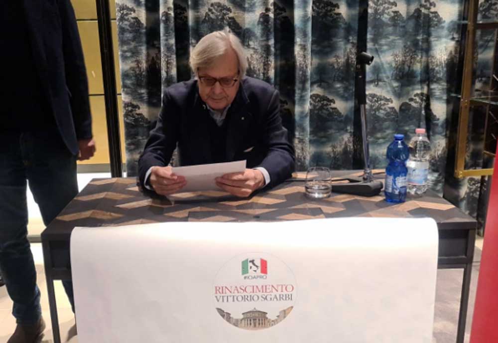 Rinascimento di Sgarbi punta su: «Un festival della città e la macchina di Santa Rosa».