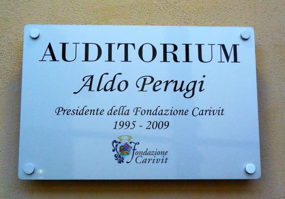 Targa in memoria di Aldo Perugi