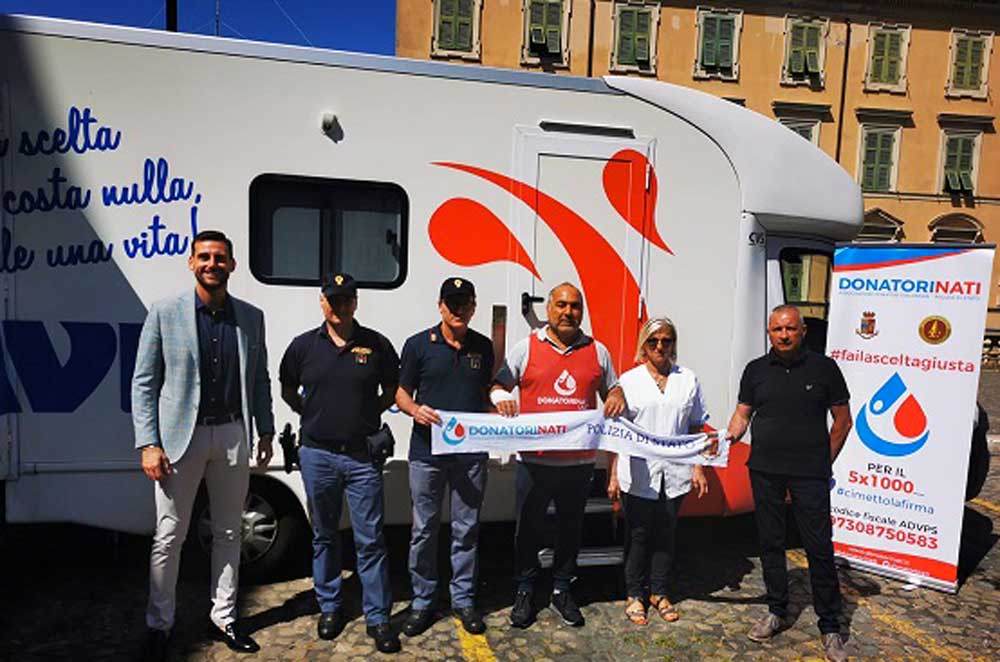 Raccolta di sangue dei “Donatori della Polizia di Stato” e Avis.