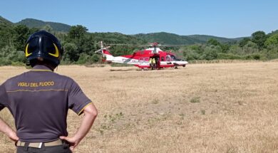 vigili del fuoco elicottero