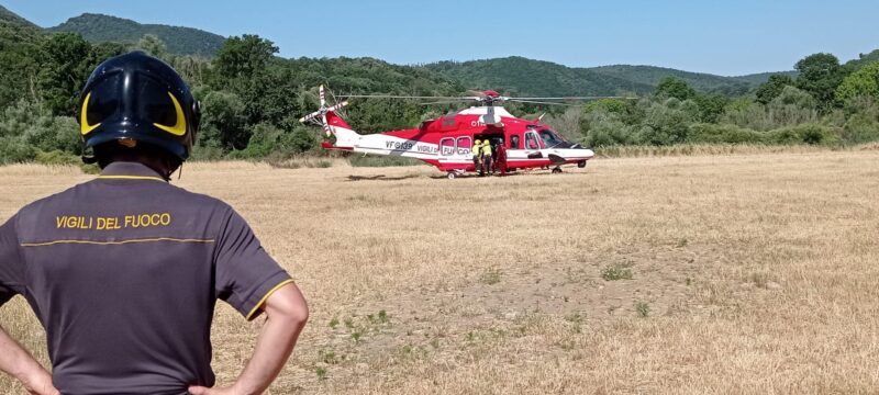 vigili del fuoco elicottero