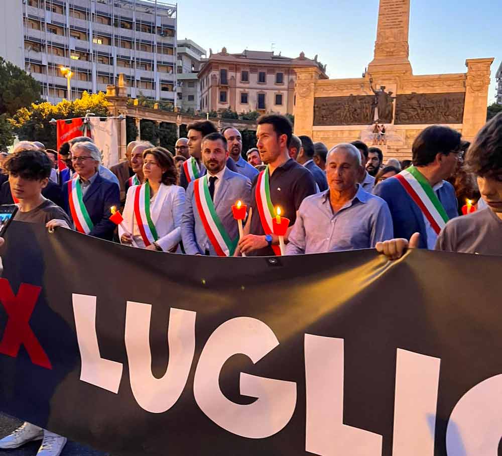 Il sindaco Giampieri a Palermo in memoria di Paolo Borsellino.