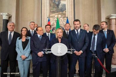 MELONI-SALVINI-BERLUSCONI-TAJANI-RENZULLI