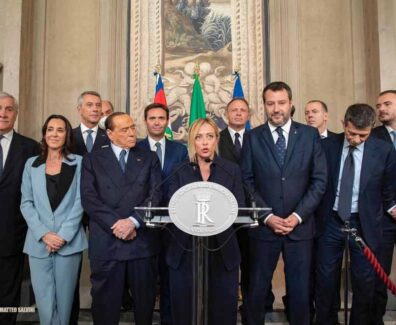 MELONI-SALVINI-BERLUSCONI-TAJANI-RENZULLI