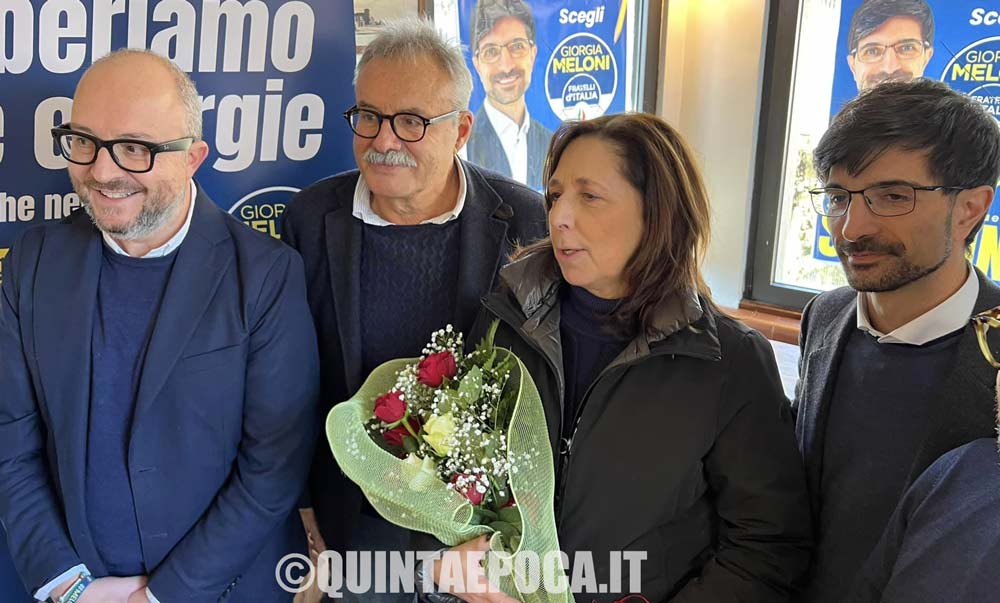 Rauti a Viterbo con Sabatini: «Dobbiamo assolutamente togliere alla sinistra la guida del Lazio».
