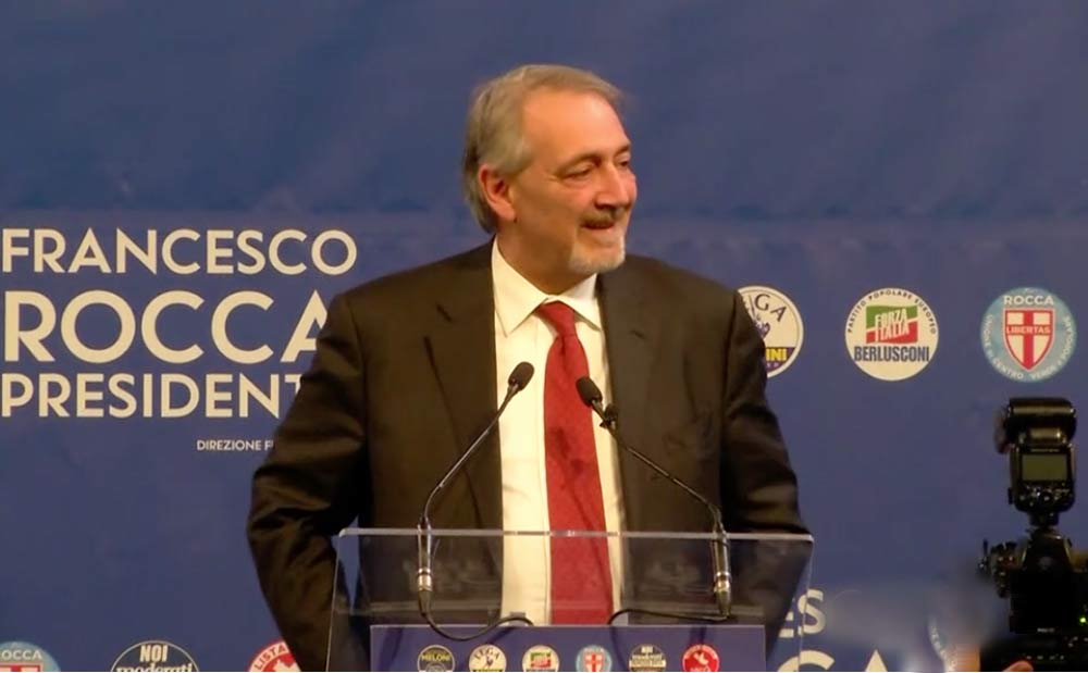 Lazio, Francesco Rocca nuovo presidente: «Subito sanità, Giubileo e infrastrutture».