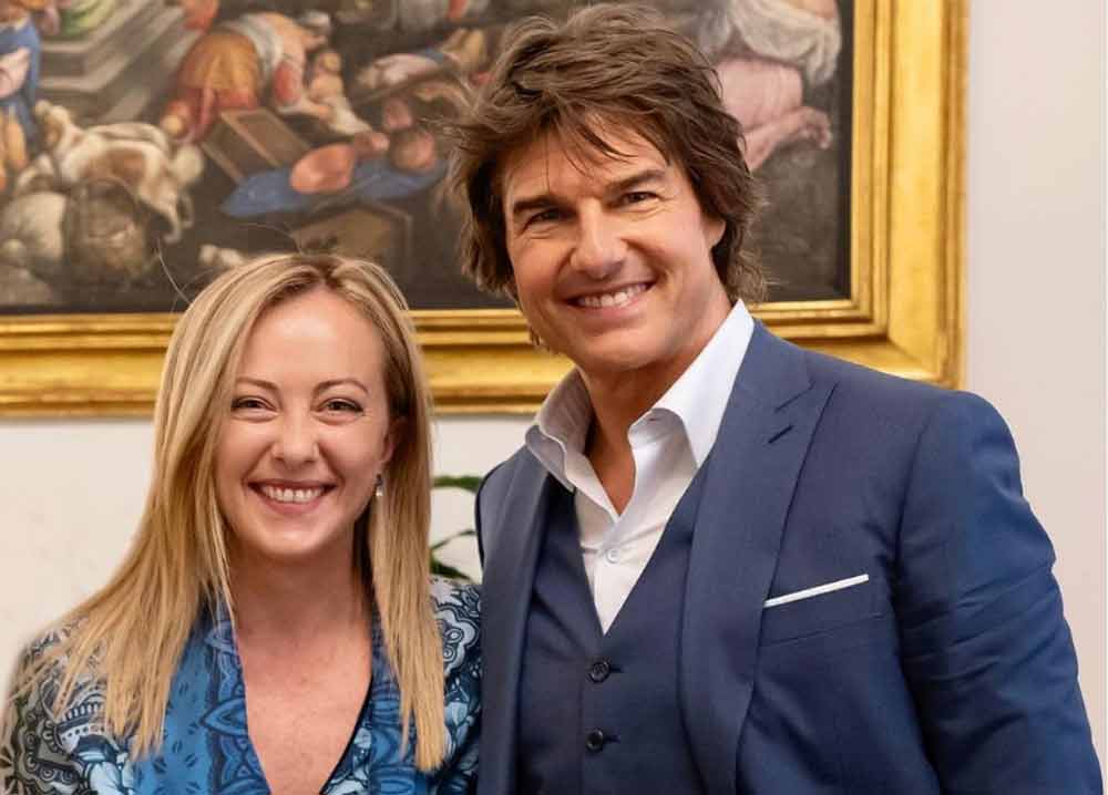 Meloni incontra Tom Cruise, Roma protagonista del suo ultimo film.