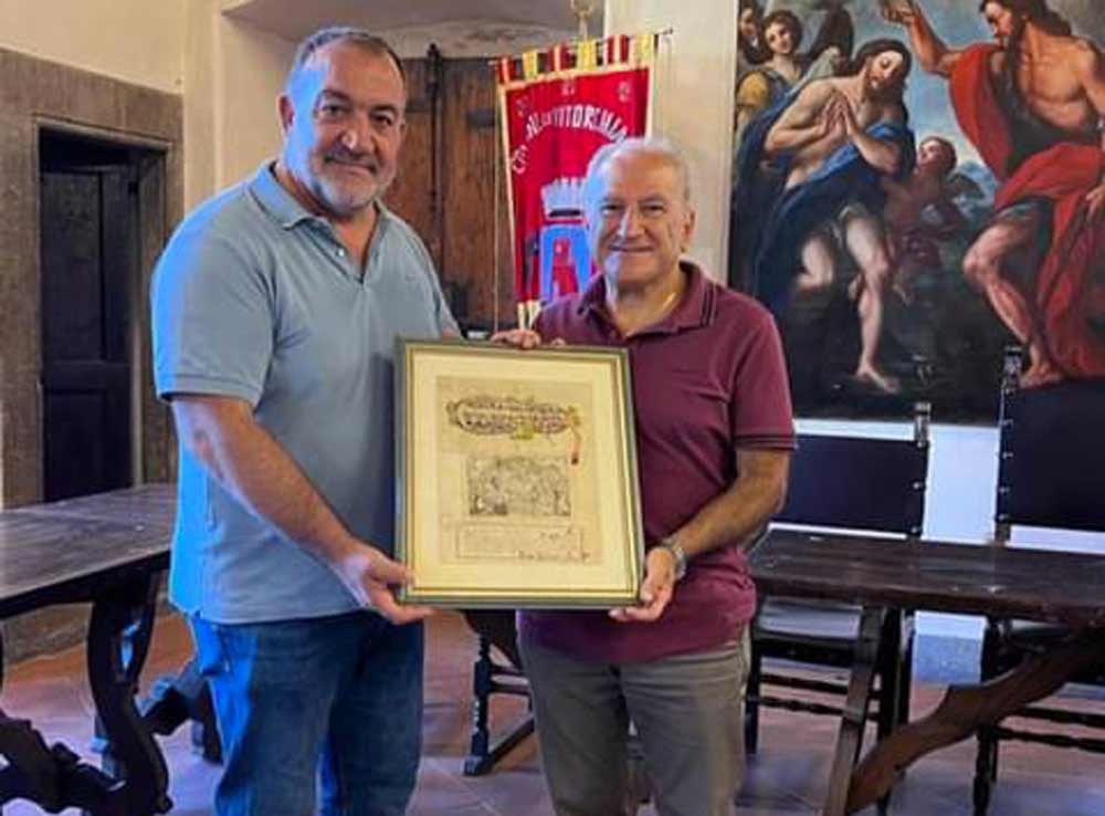 Donata al comune di Vitorchiano una reliquia di santa Rosa.