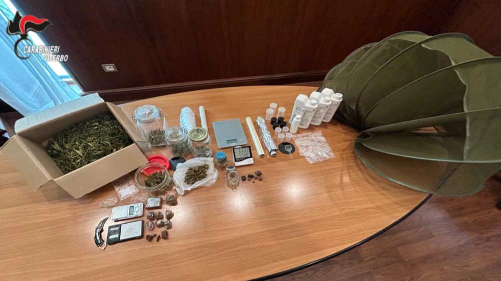 Carabinieri, sequestrati più di tre etti di droga. Tre arresti.