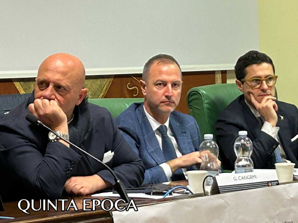 Convegno recupero vani e seminterrati proposta di legge Lega - Pasquale Ciacciarelli, Giuseppe Cangemi, Andrea Micci