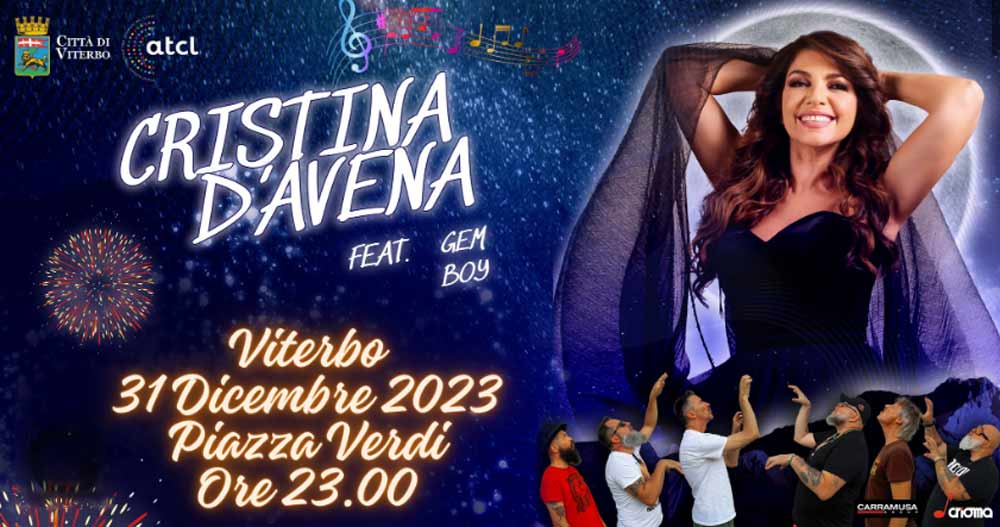 Capodanno in piazza con Cristina d’Avena. Capienza massima 5 mila persone.