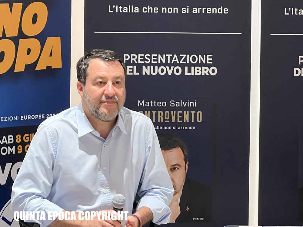 “Controvento”: pienone per Salvini che presenta il suo libro a Monterosi.