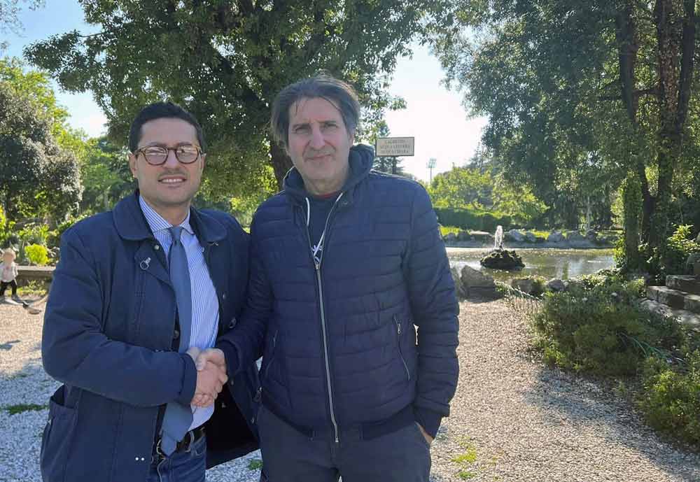 Marco Zappa alla Lega come responsabile provinciale del dipartimento Arte e Cultura.