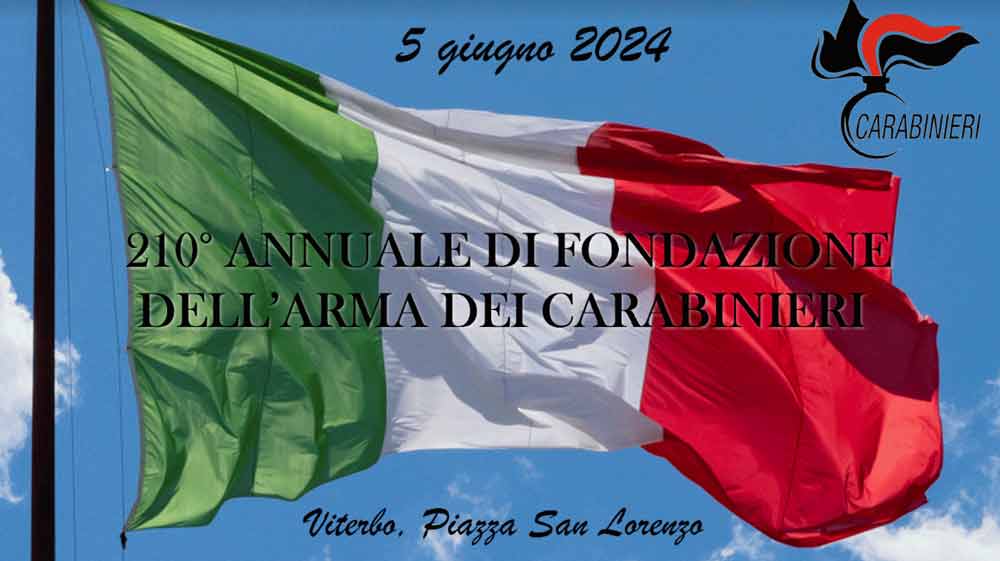 210° annuale della fondazione dell’Arma dei carabinieri.