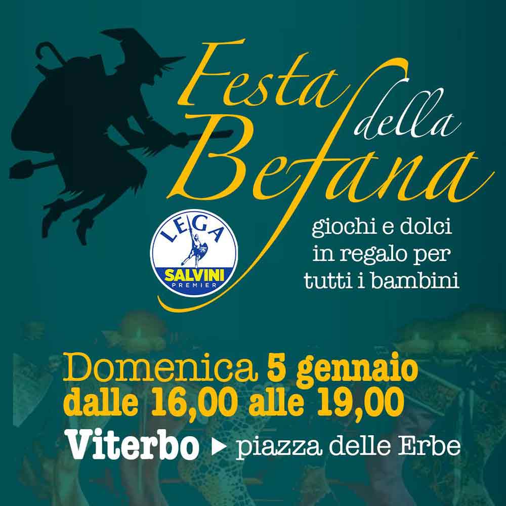 Befana 2025, al gazebo della Lega doni per grandi e piccoli.