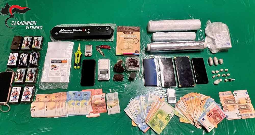 Quattro arresti, smantellata presunta rete di spaccio tra Vetralla e Viterbo.