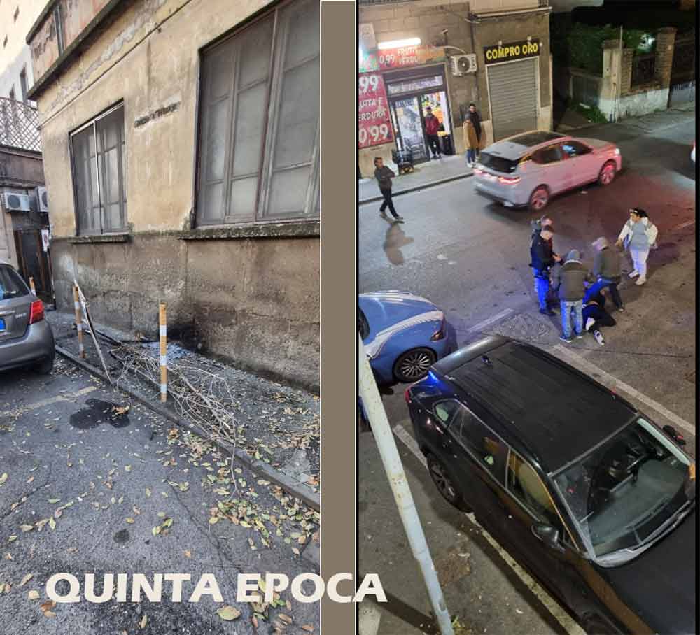 A viale Trento, Piazzale Gramsci risse e falò in strada.