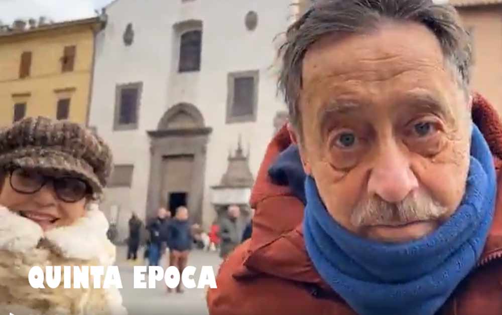 Massimo Wertmuller e Anna Ferruzzo presenti alla benedizione degli animali.