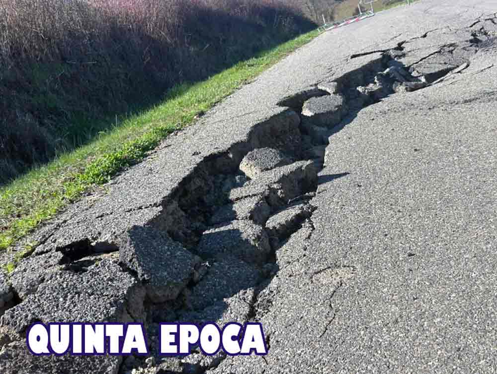 Frana a Grotte, Roccalvecce, S.Angelo: situazione critica, scivolamento del versante della collina di 10-15 centimenti.