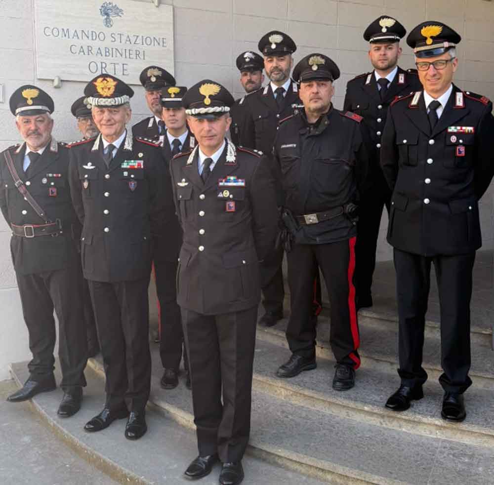 Il generale Iacobelli in visita alle stazioni di Bagnaia, Orte e Vitorchiano