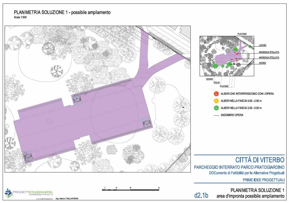 Un parcheggio a due livelli sotto Prato Giardino