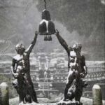 La fontana dei Mori di Villa Lante innevata. 13 febbraio 2021 - Viterbo.